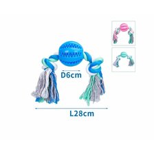 Nobleza lanové preťahovadlo s loptou na pamlsky